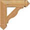 Ekena Millwork Funston Arts and Crafts Rough Sawn Bracket w/ Offset Brace, Western Red Cedar, 6"W x 18"D x 18"H BKT0604X18X18FST03RWR - alternate 2